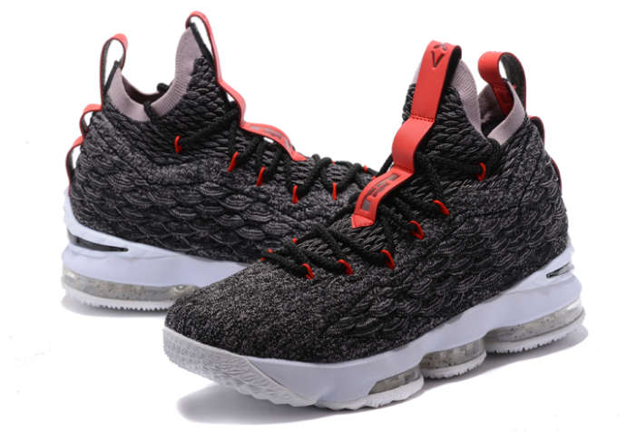 Nike LeBron 15 Black Burgundy-White - Click Image to Close